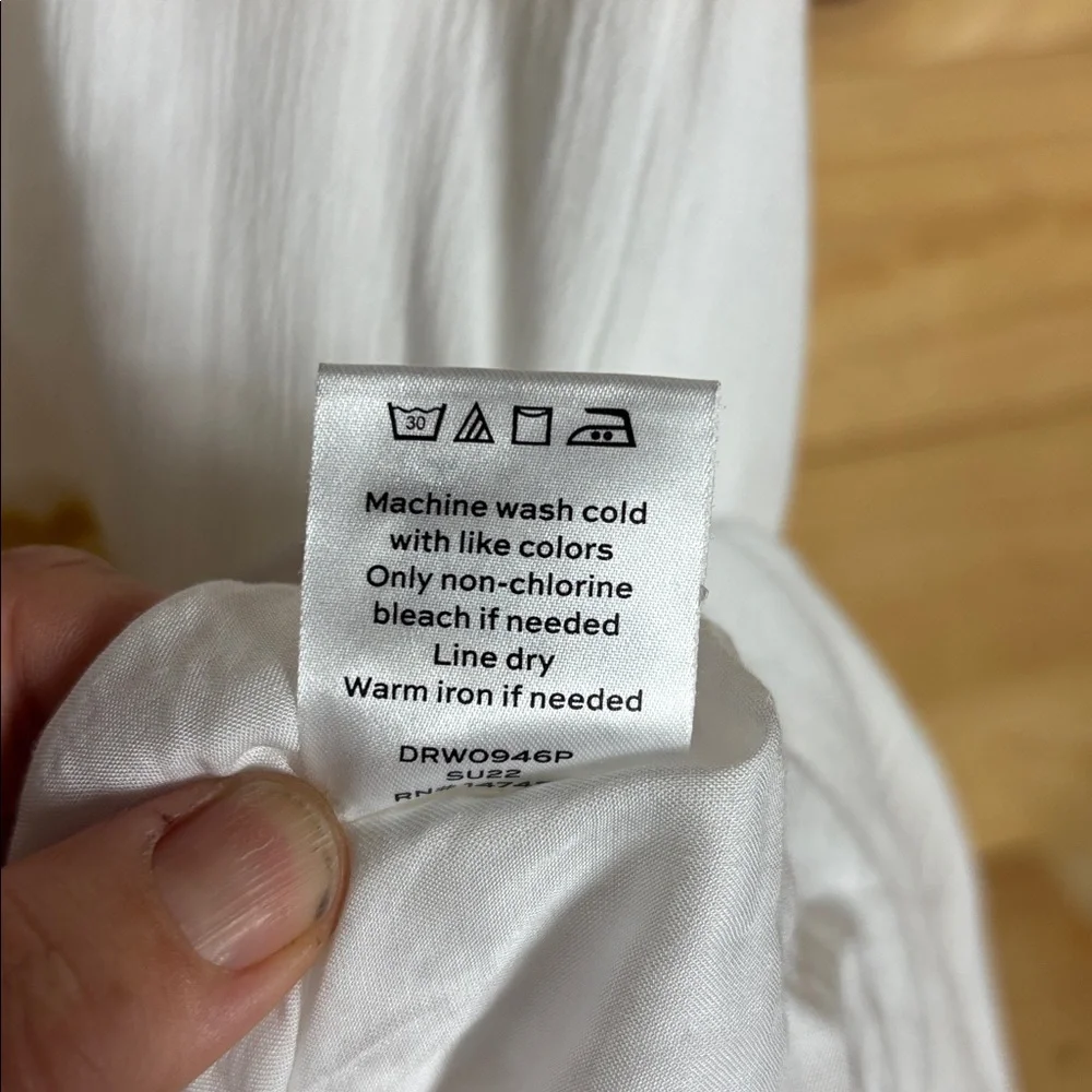 NWT Draper James white Rick rack detail dress 1x‎